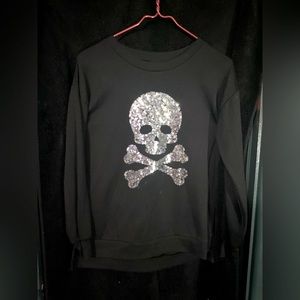 No Boundaries Sequence Skull Sweater size xs